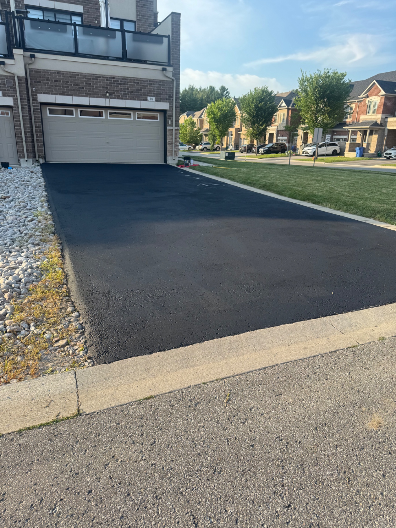 York Seal completed driveway sealing job 6